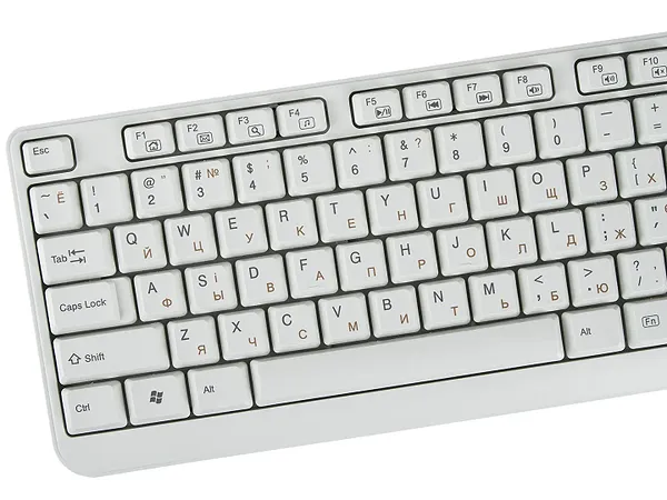 Фото - Клавіатура дротова REAL-EL Standard 500 USB белый UAH