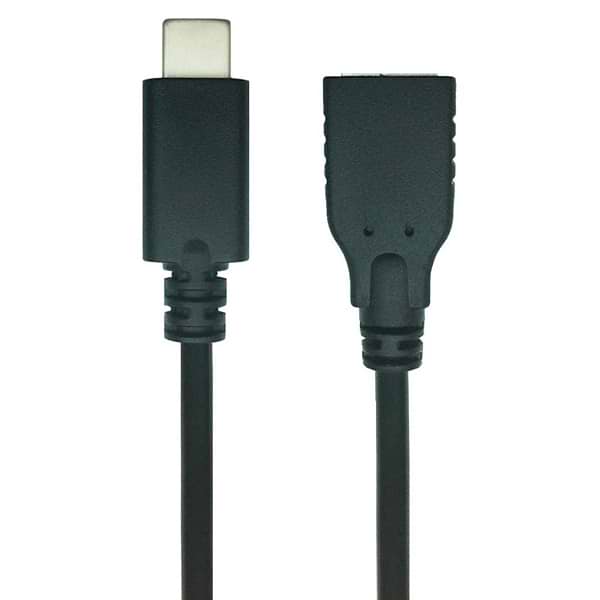 Фото - Кабель синхронизации данных REAL-EL USB 2.0 Type C-AF 0.1m Black Фото - Кабель синхронизации данных REAL-EL USB 2.0 Type C-AF 0.1m Black