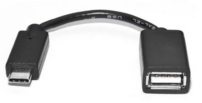 Перехідник REAL-EL USB Type-C AF-USB OTG 0.1m Black (EL123500030)