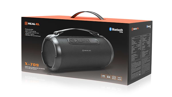 Фото - Портативна акустика REAL-EL X-709 Black