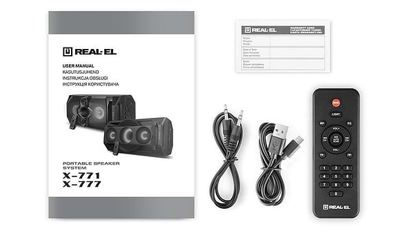 Фото - Акустична система REAL-EL X-777 Black