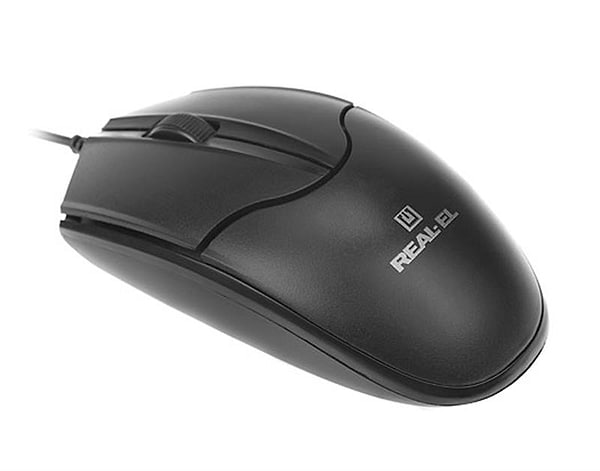 Фото - Мышь проводная REAL-EL RM-410 Silent Black USB