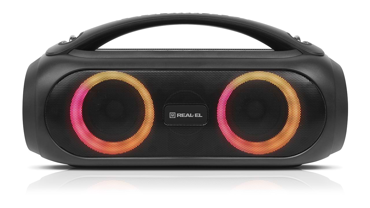 Купити Портативна акустика REAL-EL X-745 Black - Фото 1 Портативна акустика REAL-EL X-745 Black - Фото 1