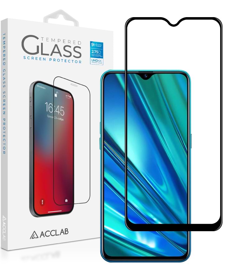 Захисне скло для смартфону ACCLAB Full Glue for RealMe 5 Pro 25в1 Black (1283126498992)