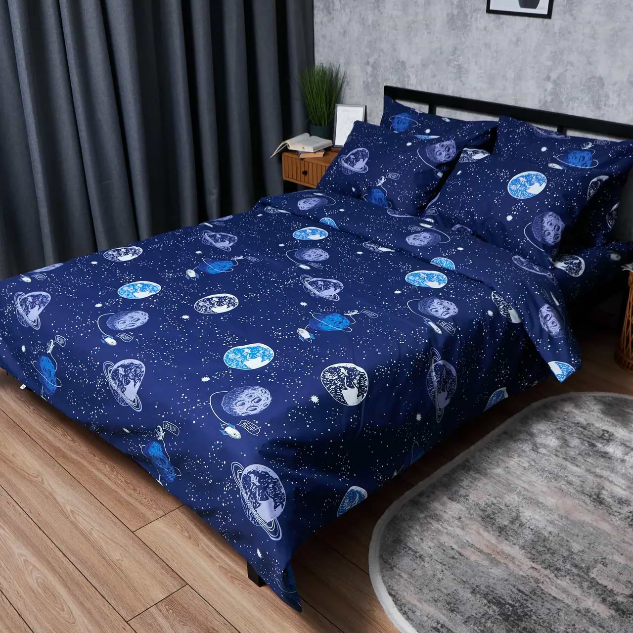 Підковдра двоспальна євро Moon&Star Premium Cosmic Dreams King Size 220x240 см (MS-870000834)