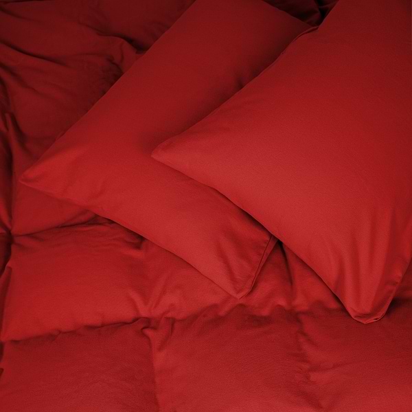 Фото - Простынь двуспальная MirSon Фланель 009 Red 180x190 см (2200009651960)