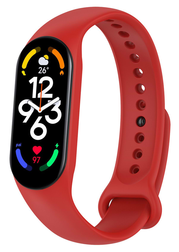 Ремешок для фитнес-браслета BeCover for Xiaomi Mi Smart Band 7 Red (707485)