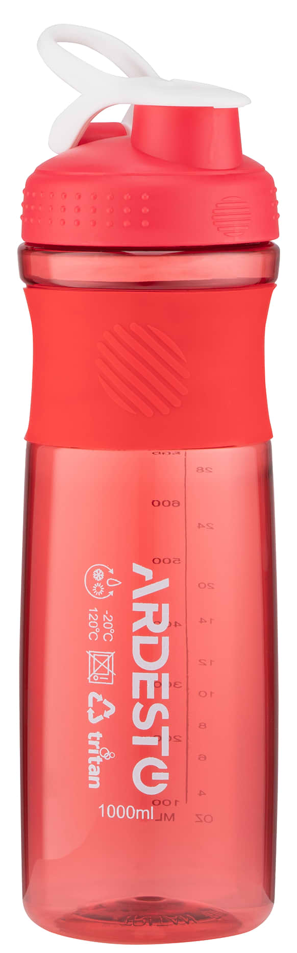 Фото - Пляшка для води Ardesto Smart Bottle 1000 мл Red (AR2204TR)