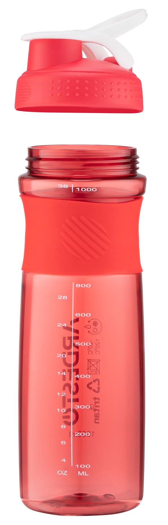 Фото - Пляшка для води Ardesto Smart Bottle 1000 мл Red (AR2204TR)