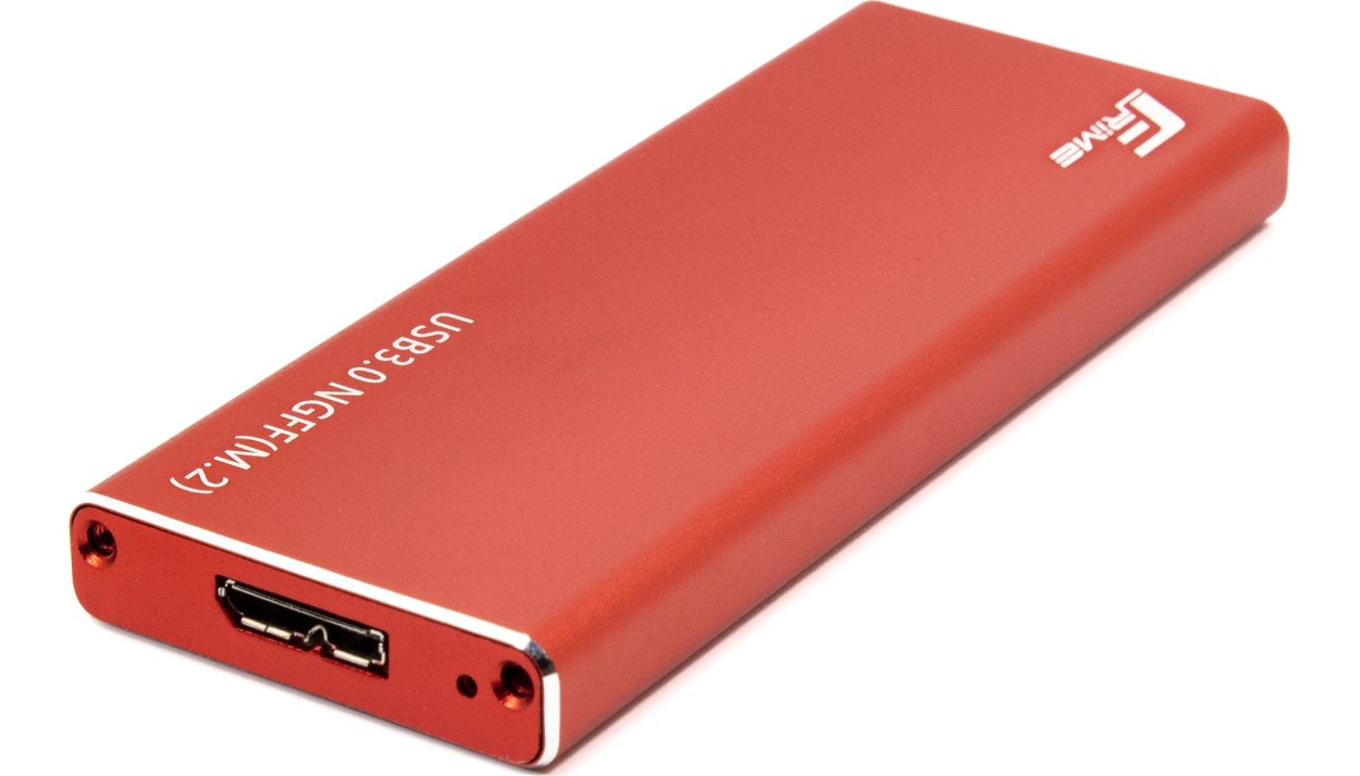 Уцінка - Зовнішня кишеня Frime M.2 NGFF SATA Metal USB 3.0(TYPE-A) Red (FHE203.M2U30)