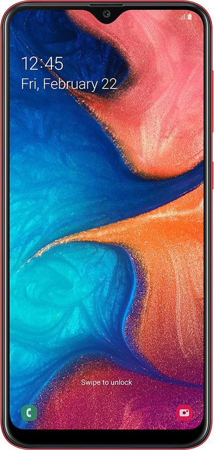 Фото - Смартфон Samsung Galaxy A20 3/32Gb Red (SM-A205FZRV)
