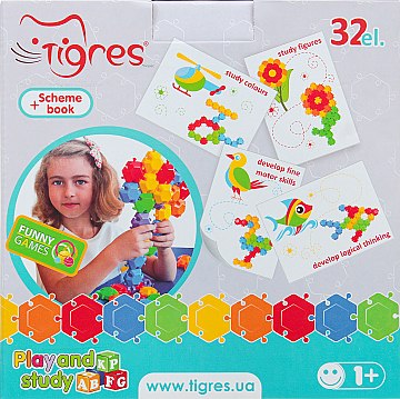Фото - Мозаїка для малюків Tigres Фантазія 32 ел. (39123)