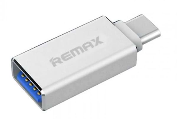 Фото - Переходник Remax OTG USB to Type C Silver (RA-OTG1)