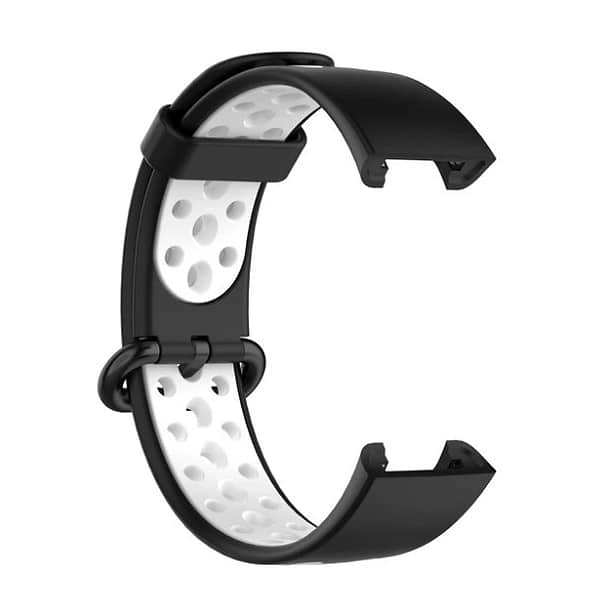 Фото - Ремінець для фітнес-браслету BeCover Vents Style for Xiaomi Redmi Smart Band 2 Black-White (709425)