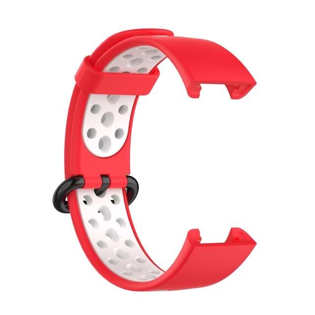 Ремешок для фитнес-браслета BeCover Vents Style for Xiaomi Redmi Smart Band 2 Red-White (709427) - Фото 1