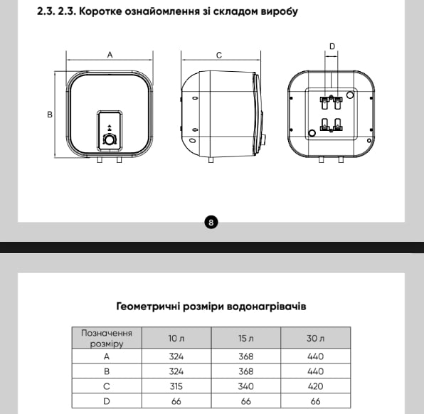Фото - Водонагрівач RENS SE10-20/O