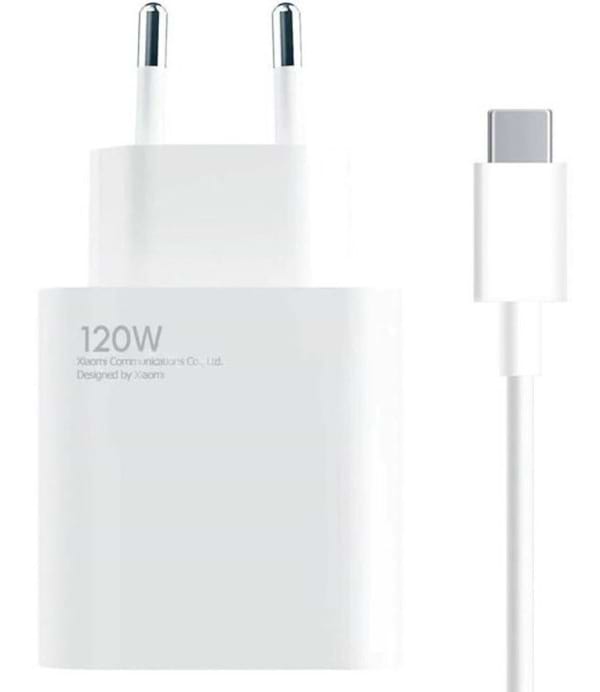 Фото - Сетевое зарядное устройство Xiaomi 120W HyperCharge Combo (Type-A) EU + кабель USB-C (BHR9462EU)