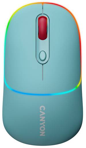 Миша бездротова Canyon MW-22 Dual Band RGB Wireless Dark Cyan (CNS-CMSW22DC) - Фото 1