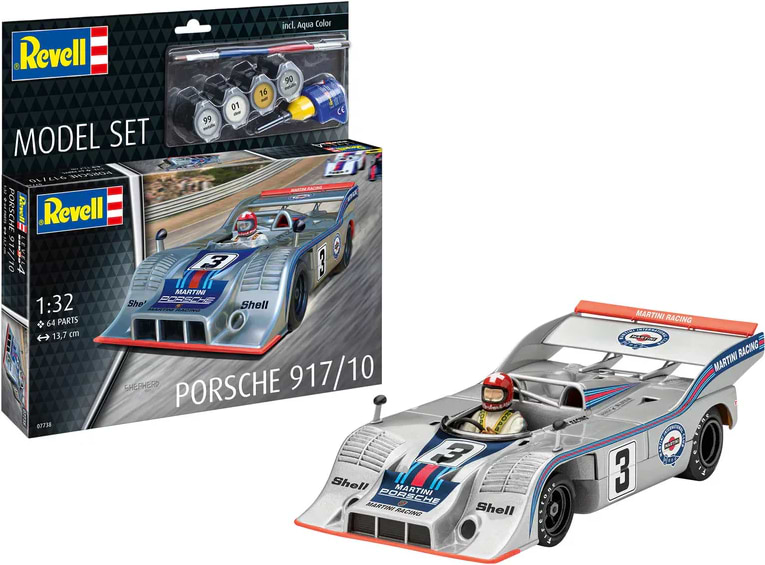 Набір для моделювання техніки Revell набір автомобіль Porsche 917/10 1:32 (RVL-67738)