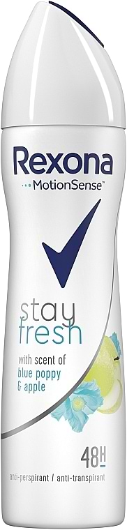 Дезодорант аерозольний Rexona Блакитний мак та Яблоко 150мл - Фото 1