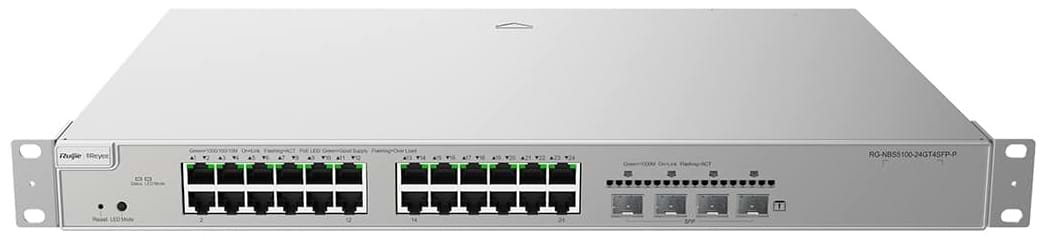 Коммутатор локальної мережі (Switch) Ruijie Reyee RG-NBS5100-24GT4SFP-P