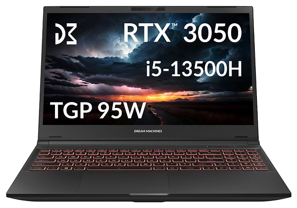Фото - Ноутбук ігровий Dream Machines RG3050-15 (RG3050-15UA50) Black