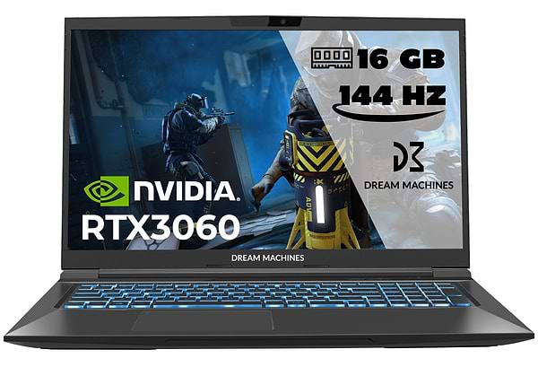 Фото - Ноутбук ігровий Dream Machines RG3060-17 (RG3060-17UA38) Black