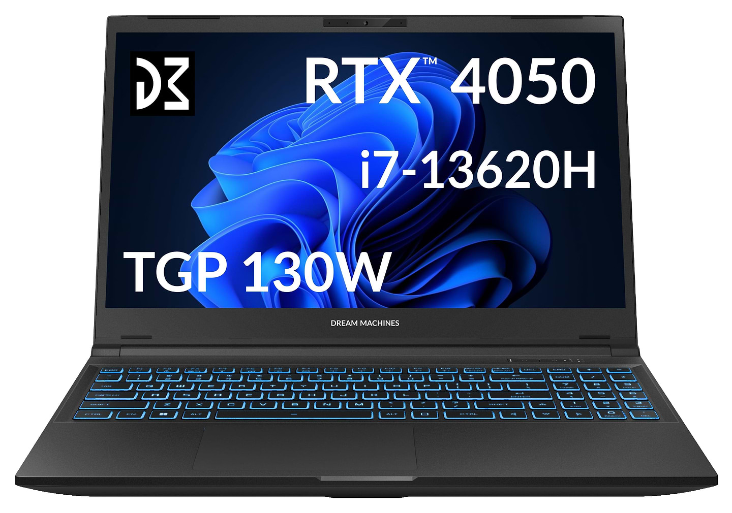 Ноутбук ігровий Dream Machines CI7-13620H (RG4050-15UA61) Black - Фото 1