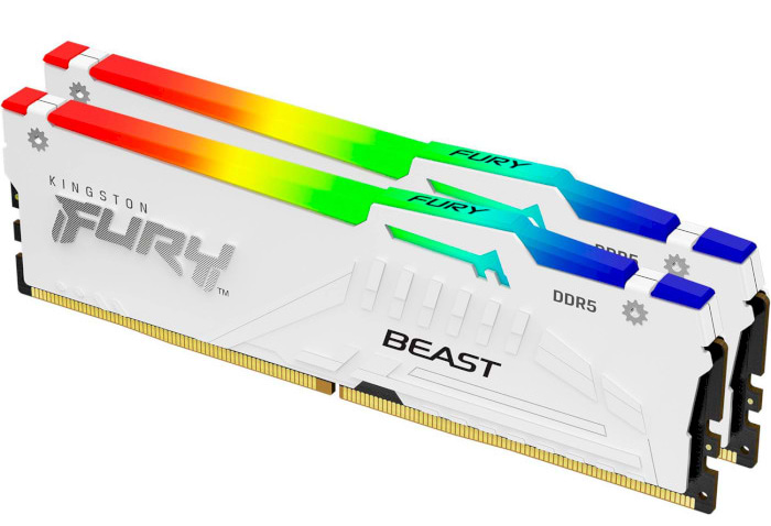 Память DDR Kingston Fury Beast RGB DDR5-5200 64GB (2x32GB) CL40-40-40 1.25V XMP (KF552C40BWAK2-64)