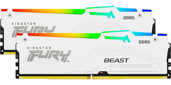 Фото - Память DDR Kingston Fury Beast RGB DDR5-5200 64GB (2x32GB) CL40-40-40 1.25V XMP (KF552C40BWAK2-64)