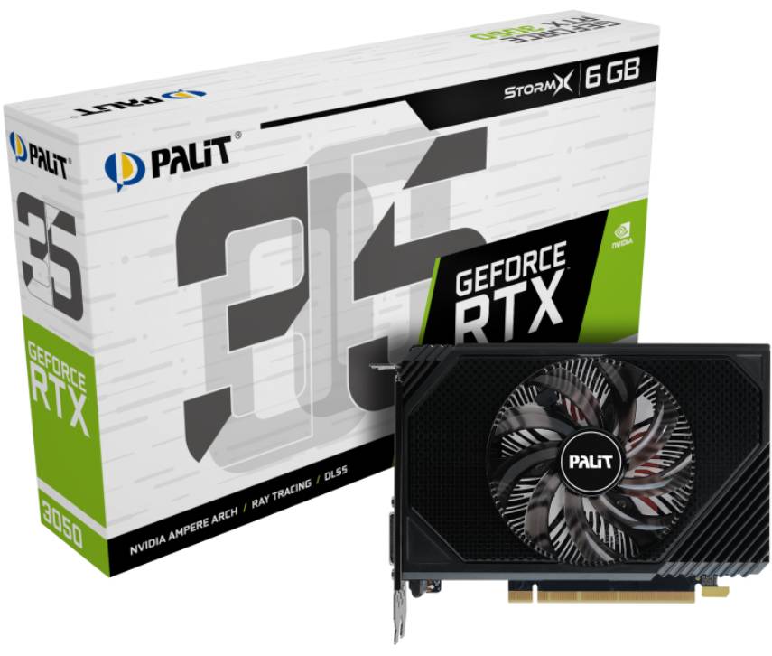 Фото - Видеокарта Palit NVIDIA RTX 3050  STORMX 6GB GDDR6 (NE63050018JE-1072F)