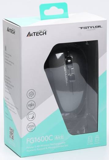 Фото - Клавіатура + миша бездротова A4tech G1600C Air2 (Grey)