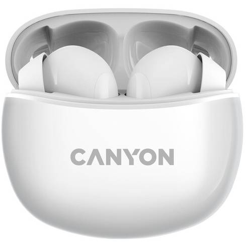 Наушники вкладыши беспроводные TWS Canyon TWS-5 (CNS-TWS5W) White - Фото 1