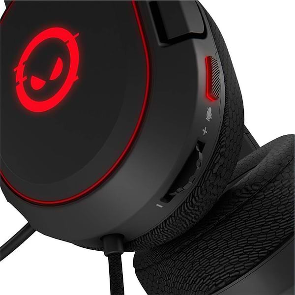 Фото - Гарнітура дротова ігрова Lorgar Kaya 460 Gaming RGB USB Black (LRG-GHS460)