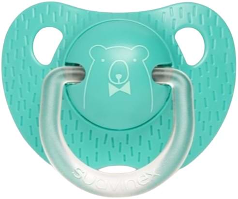 Анатомическая пустышка Suavinex 18+ месяцев Смысл жизни, зеленый медведь (303341)