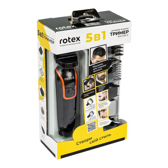 Фото - Уцінка - Тример для вусів і бороди Rotex RHC180-S