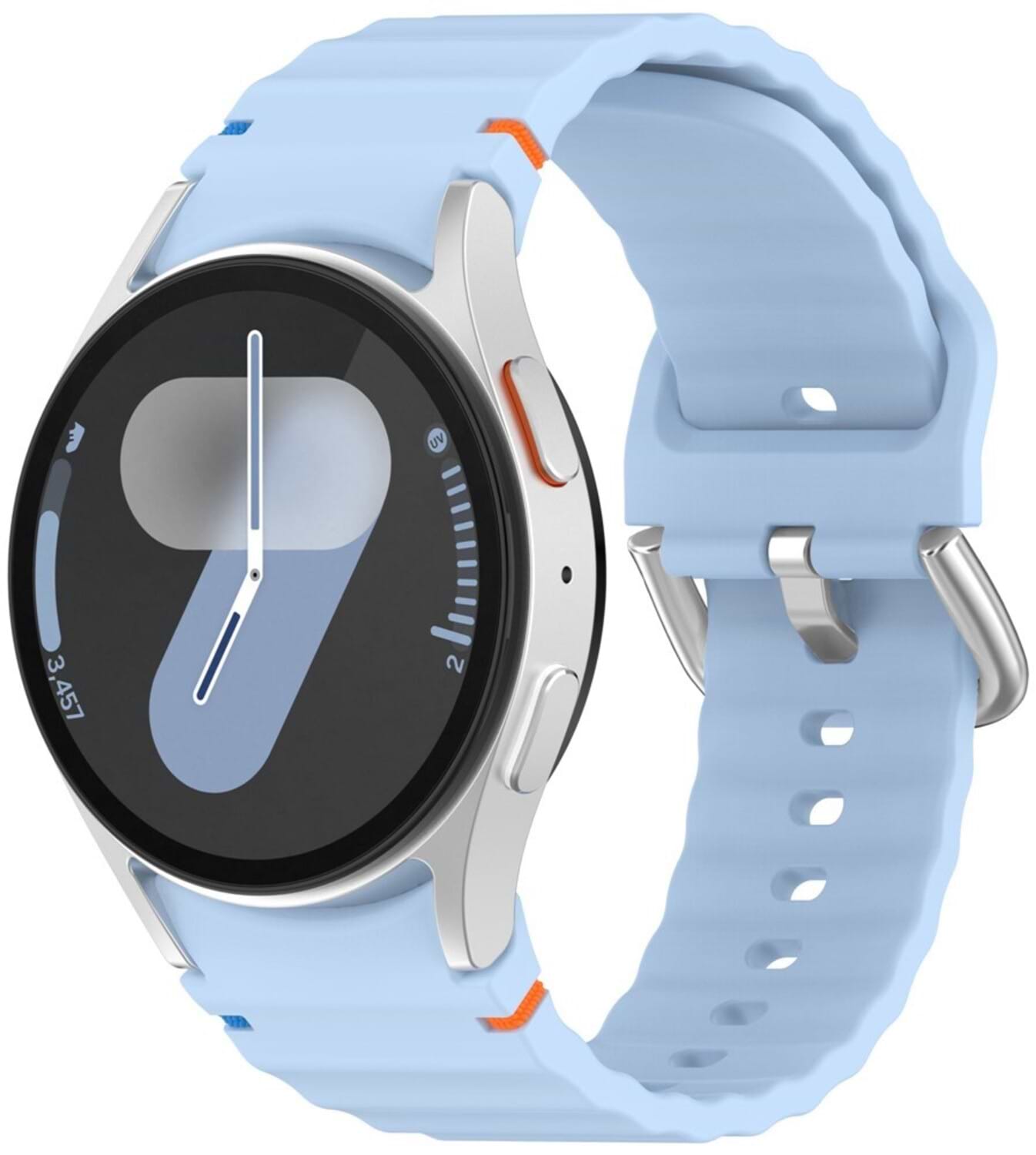 Ремешок для смарт-часов BeCover Ribbed Tape (20mm) for Samsung Galaxy Watch 7 (40/44mm) / 7 FE / 6 / 6 Classic / 5 / 5 Pro / 4 / 4 Classic / Watch 3 (41mm) Lite Blue (712044)