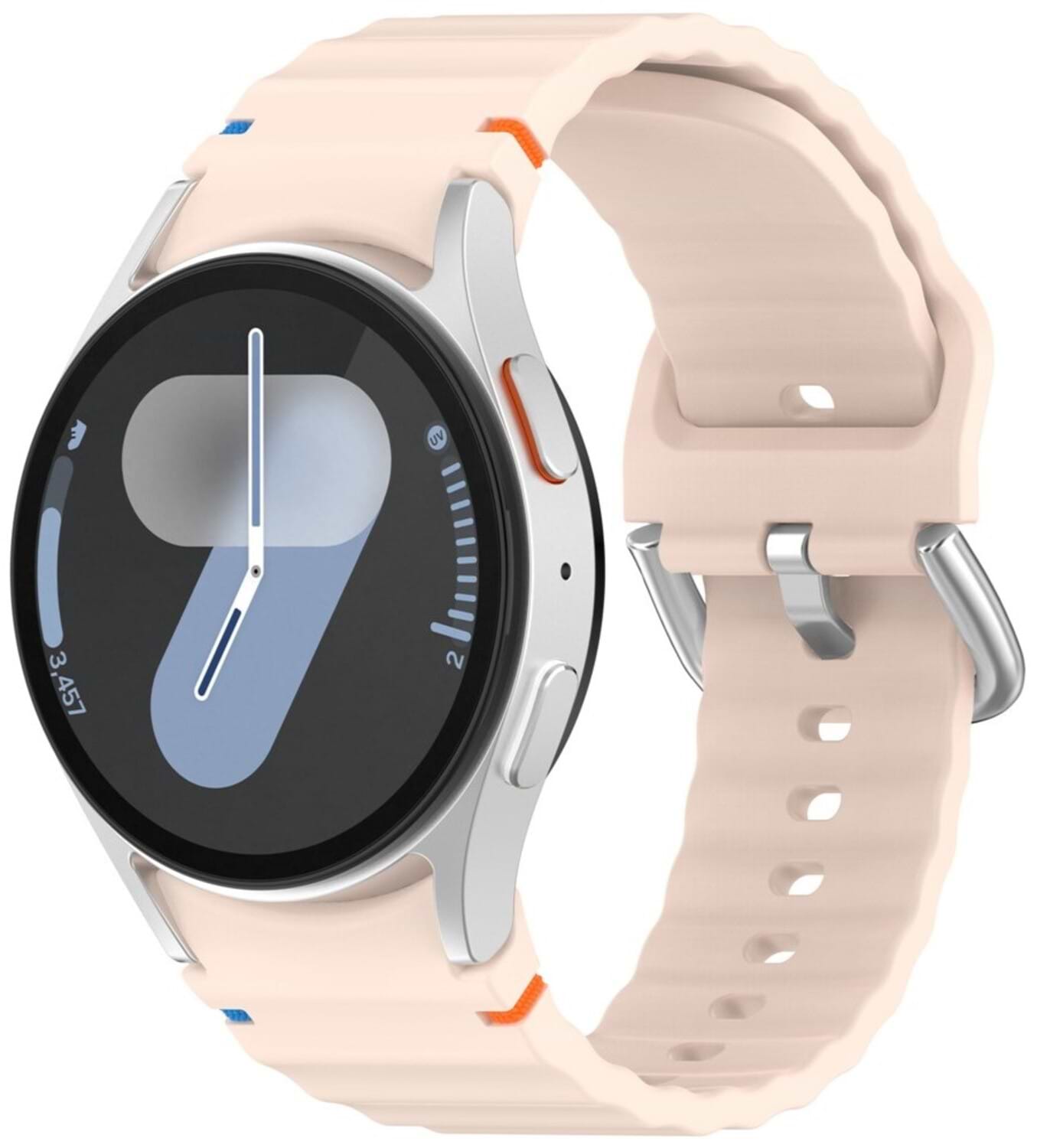 Ремешок для смарт-часов BeCover Ribbed Tape (20mm) for Samsung Galaxy Watch 7 (40/44mm) / 7 FE / 6 / 6 Classic / 5 / 5 Pro / 4 / 4 Classic / Watch 3 (41mm) Pink (712047) - Фото 1