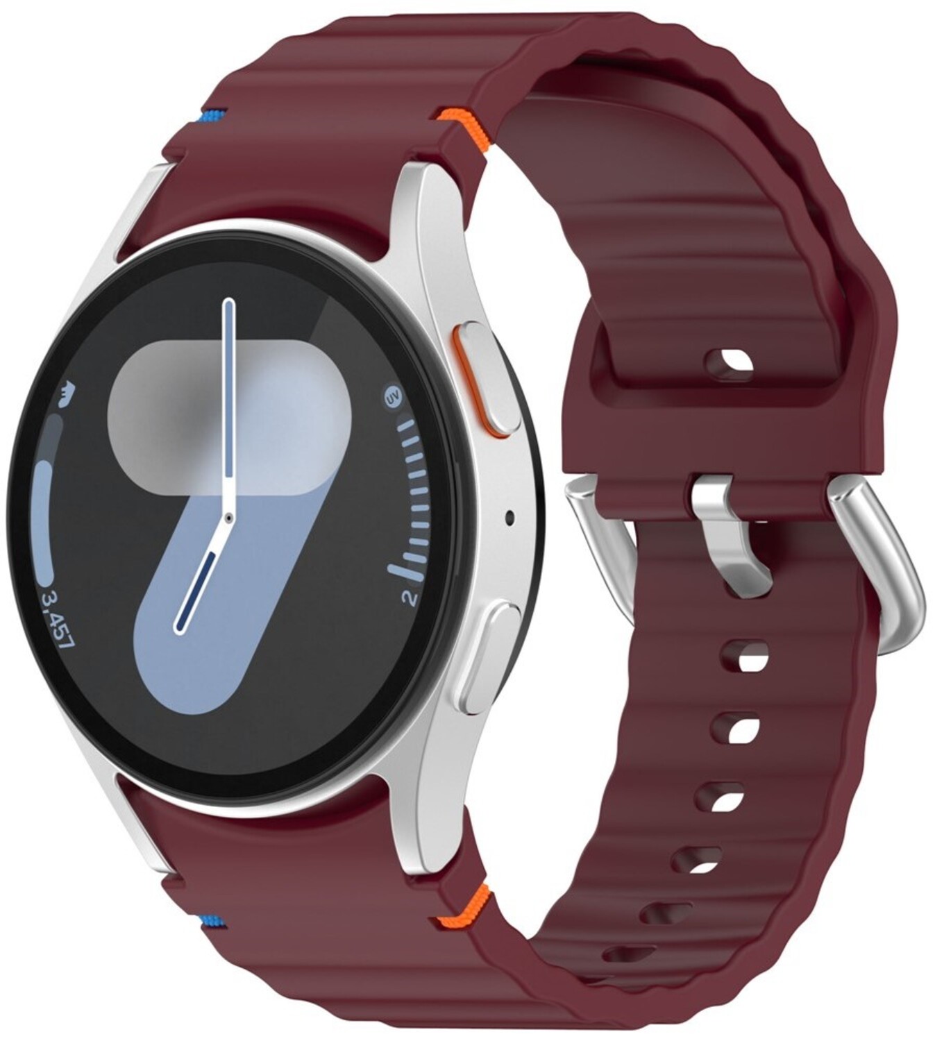 Ремінець для смарт-годинника BeCover Ribbed Tape (20mm) for Samsung Galaxy Watch 7 (40/44mm)/7 FE/6/6 Classic/5/5 Pro/4/4 Classic/Watch 3 (41mm) Red Wine (712049) - Фото 1