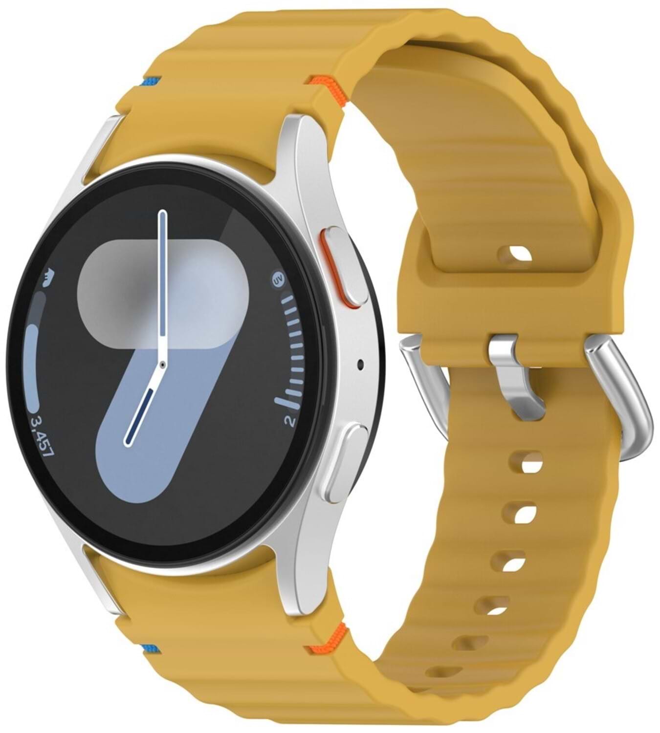 Ремешок для смарт-часов BeCover Ribbed Tape (20mm) for Samsung Galaxy Watch 7 (40/44mm) / 7 FE / 6 / 6 Classic / 5 / 5 Pro / 4 / 4 Classic / Watch 3 (41mm) Yellow (712051)