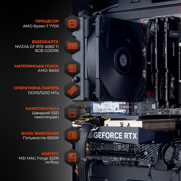Фото - Системний блок Expert PC Ultimate (A7700.32.S1.4060T.A6122)