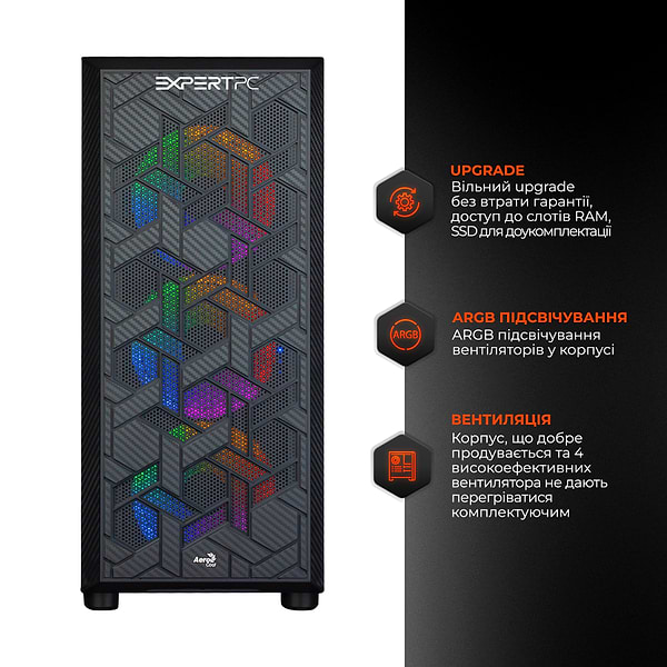 Фото - Системний блок Expert PC Ultimate (I10700F.16.H1S2.580.A5536W)