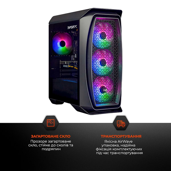 Фото - Системний блок Expert PC Ultimate (I12100F.08.S5.1650.A6070)