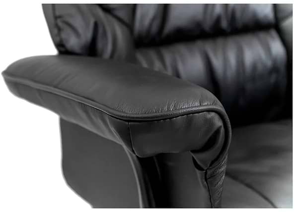 Фото - Кресло офисное Richman Конгресс Хром M-2 Широкий (Anyfix Wide) Кожа Люкс Черная