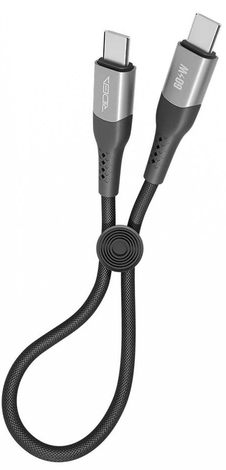 Кабель Ridea UltraStrong Type-C to Type-C 60W 0.25m Black (RC-US42)