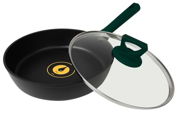 Фото - Сковорода універсальна Ringel Herbal 28 см з/кришкою (RG-1101-28/h/L)