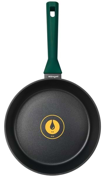 Фото - Сковорода універсальна Ringel Herbal 28 см з/кришкою (RG-1101-28/h/L)