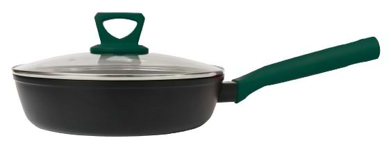 Фото - Сковорода універсальна Ringel Herbal 28 см з/кришкою (RG-1101-28/h/L)