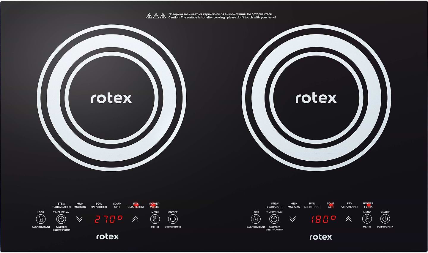 Плита электрическая настольная Rotex RIO250-G Duo - Фото 1