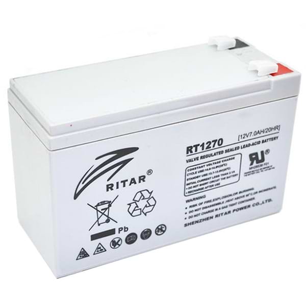 Фото - Аккумулятор для ИБП Ritar 12V 7Ah (RT1270) AGM